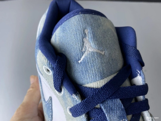 Rep Husky Low Washed 1 Denim Air Jordan CZ8455-100 0630